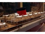 Builder's model of the Union Castle motor ship Winchester Castle 1930-1960 as rebuilt with a single funnel in 1938.